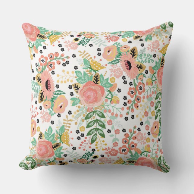 Coussin floral vintage (Recto)