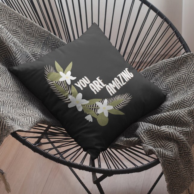 Coussin Floral Vous êtes Extraordinaire (Créateur téléchargé)