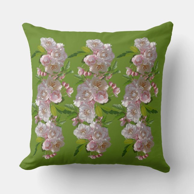 Coussin FloralThrowOreiller CosyDécor FleurInStyle Elegan (Recto)