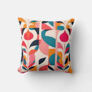 Coussin Flore Bold Bauhaus : Conception géométrique vive