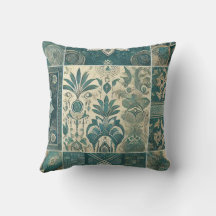 Flore complexe tendance design Turquoise