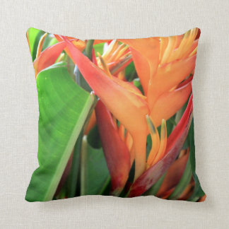 Coussin Flore de la Heliconia Tropical