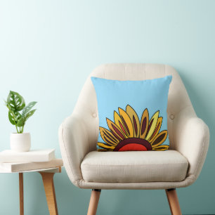 Coussin Flore de tournesol