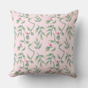 Coussin Flore délicate Nosegay rose 