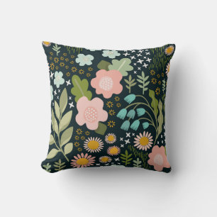 Coussin Flore Délicieuse : Beauté Vintage sans couture.