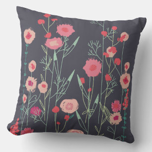 Coussin Flore foncé
