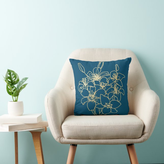 Coussin Flore simple et chic (Chaise)