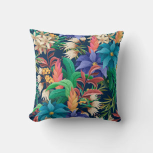 Coussin Flore tropicale