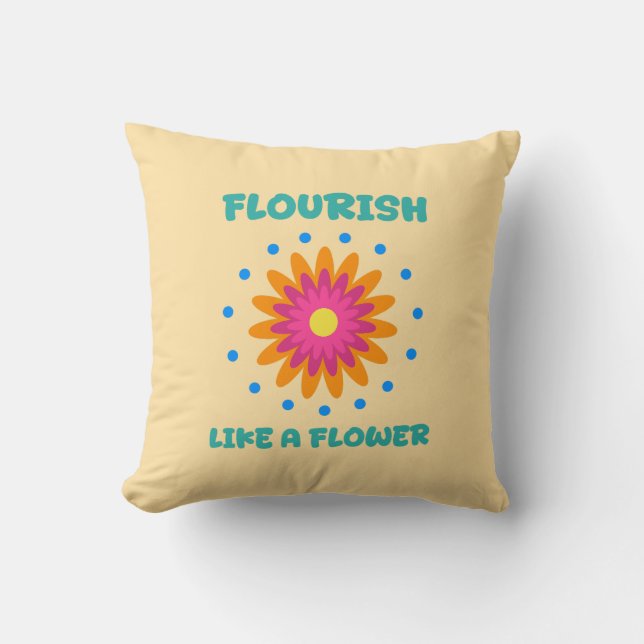 Coussin Florece como una flor (Recto)