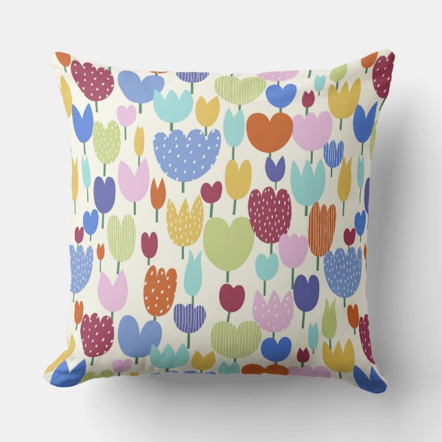Coussin Flores de colores (Recto)