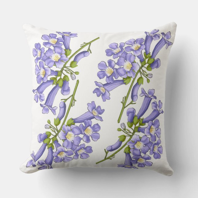Coussin Flores do Brasil jacaranda (Recto)