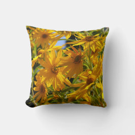 Coussin Flores en mi hierbas " fleurs dans mes mauvaises h
