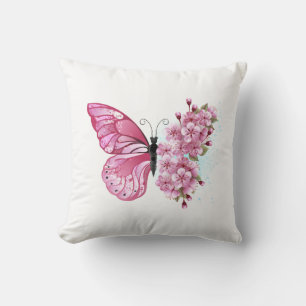 Coussin Flower Butterfly