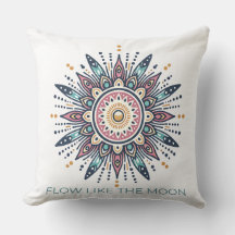 Flux comme la lune Mandala conception spirituelle