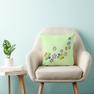 Coussin Flux flottants d'alimentation en fleurs 1