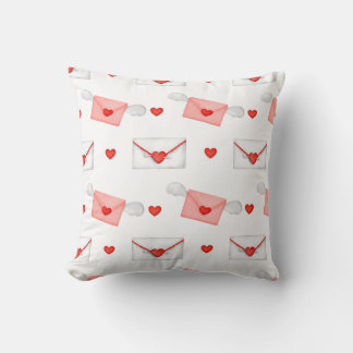 Coussin Flying Love Letters Motif