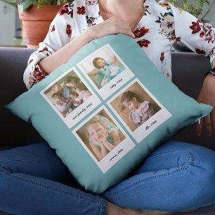 Coussin Fond de couleur modifiable pour un collage de phot
