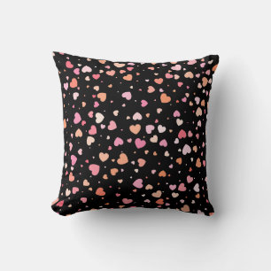 Coussin Fond de motif Saint-Valentin 2024 avec cœur