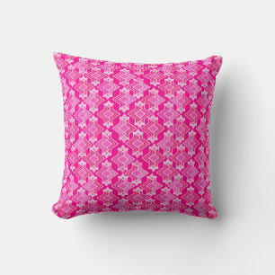 Coussin Fond d'écran Art Déco Motif, Fuchsia Pink