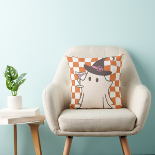 Coussin Fond ondulé Halloween mignon 