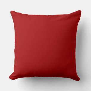 Coussin Fond rouge pomme bonbon foncé uni