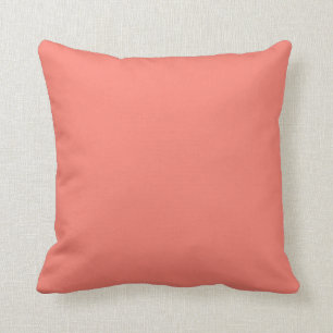 Coussin Fond uni de couleur saumon uni