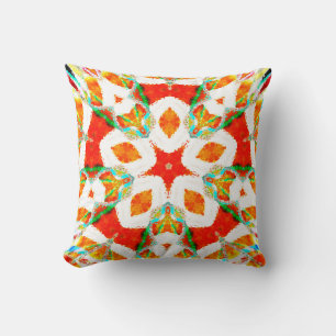 Coussin Fonte colorée symétrique motif, céramique