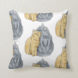 Coussin FooFooCat : Étreindre des chats d'amour