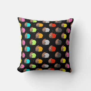 Coussin Football Américain - Casques et Balle Colorés 