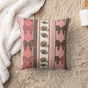 Coussin Football Coquette à motif léopard (2)