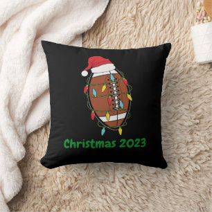 Coussin Football De Noël Casquette Avec Chaîne Légère