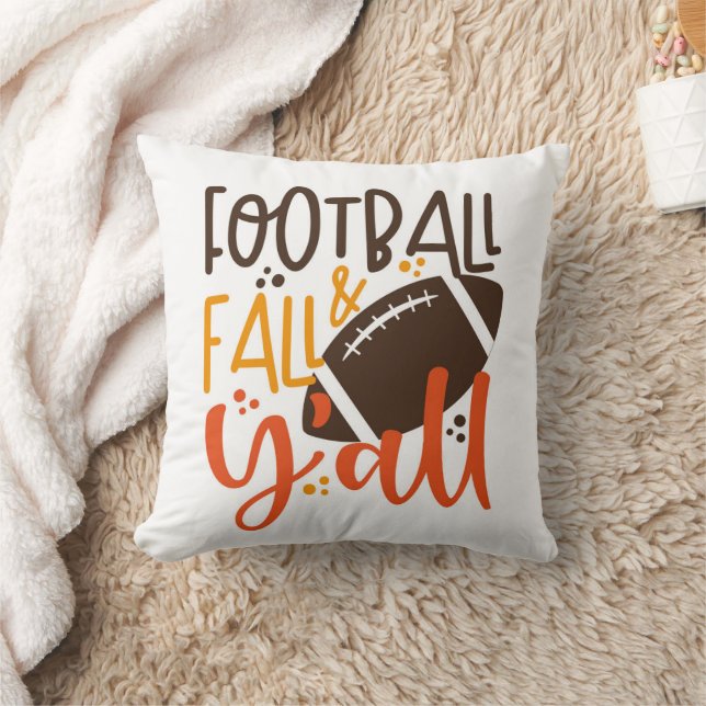 Coussin Football Fall & Y'all (Couverture)