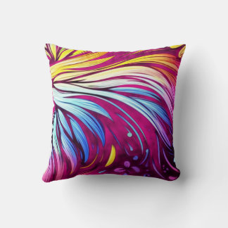 Coussin For Baby or Livingroom Feathery Art on an 8" 