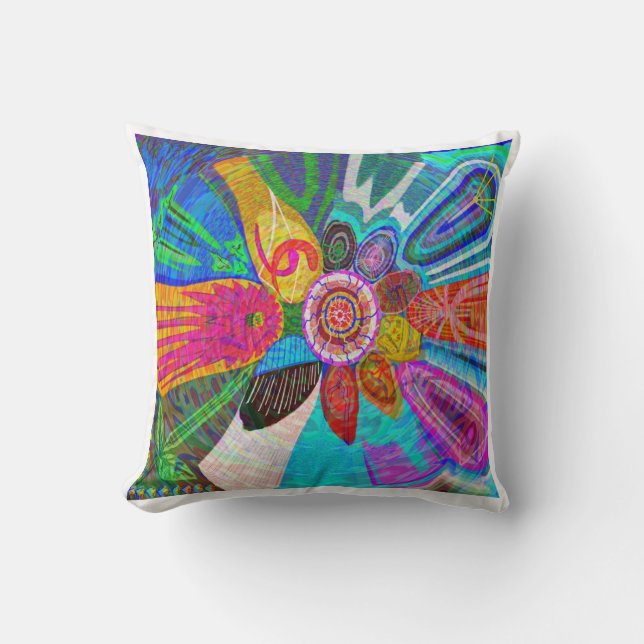 Coussin Force de la vie du SOLEIL sur terre (Recto)