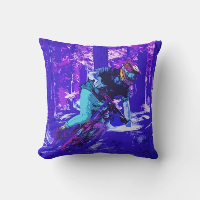 Coussin Forest Rider - BMX Racer (Recto)