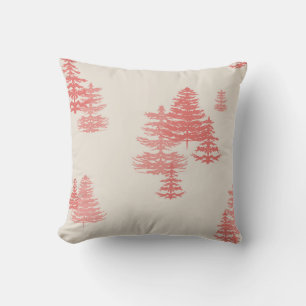 Coussin Forêt À feuillage persistant vintage