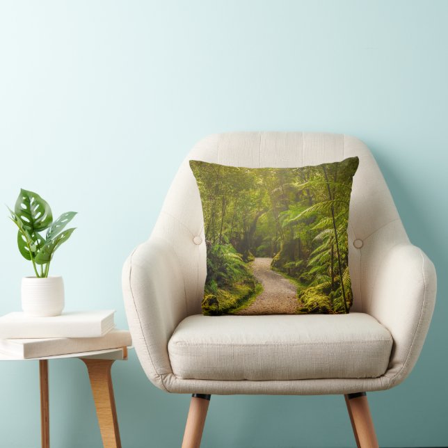 Coussin Forêt | Chemin De Marche Dans La Forêt (Chaise)