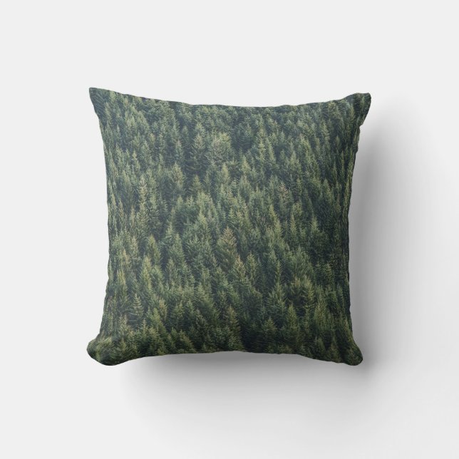 COUSSIN FORÊT D'ARBRE DE PINS (Recto)