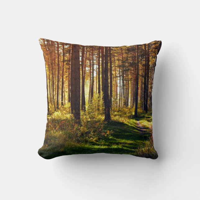 Coussin Forêt de septembre (Recto)