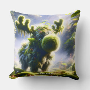 Coussin Forêt d'orignal mou Imaginaire
