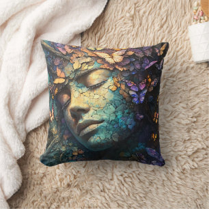 Coussin Forêt enchantée de la déesse papillon (7)