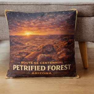 Coussin Forêt pétrifiée Arizona Mother Road Centenaire