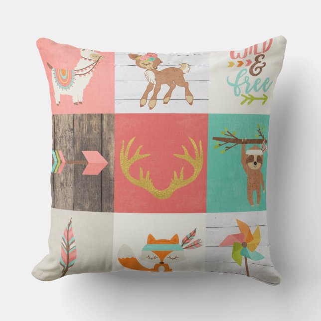 Coussin FORÊT - sauvage et libre (Recto)