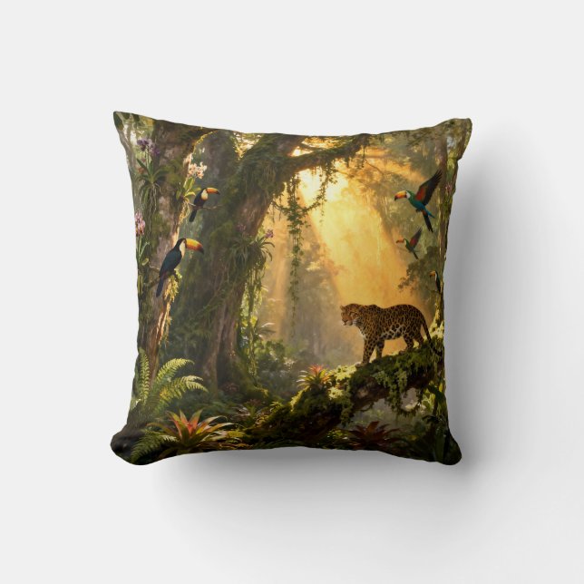 Coussin Forêt tropicale (Recto)