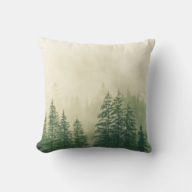 Coussin Forêt verte (Recto)