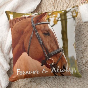 Coussin Forever Always Horse Memorial Keepsaké photo