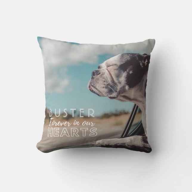 Coussin Forever in Our Heart Chien Animaux de Compagnie Mé (Recto)