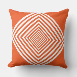 Coussin Forme de diamant orange