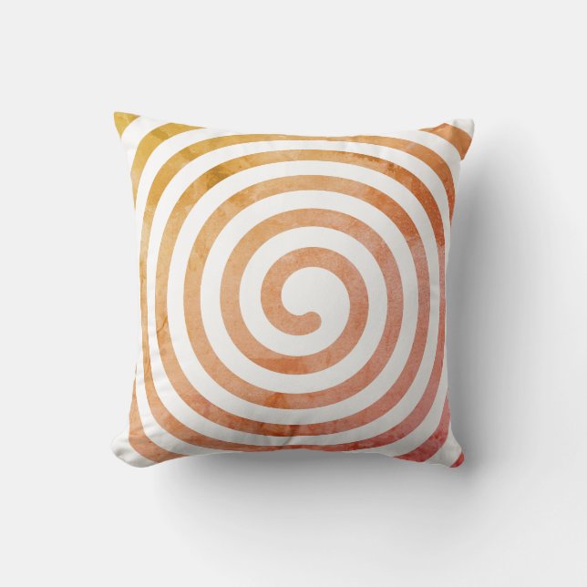 Coussin Forme Spirale Avec Effet Vieillissement (Recto)