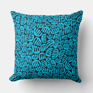 Coussin Formes Abstraites 301122 - Ciel bleu sur noir